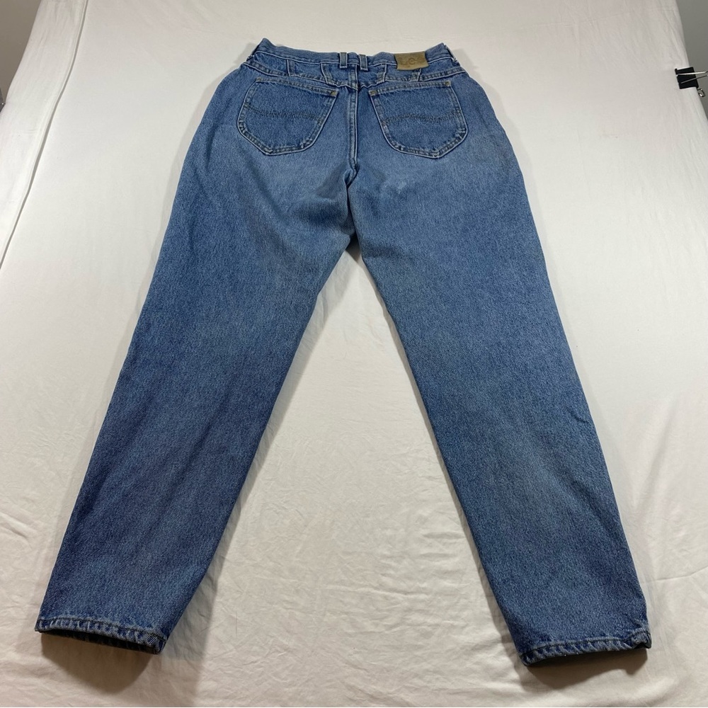Lee Jeans Women’s 29 High Waisted Mom jeans Dark blue jeans - Picture 5 of 8